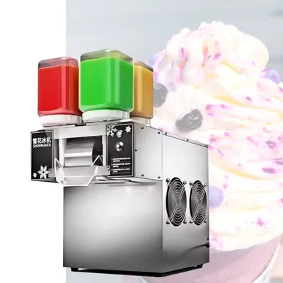Commercial Small Snowflake Machine Snow Flower Ice Shaving Machine Snow Melting Machine