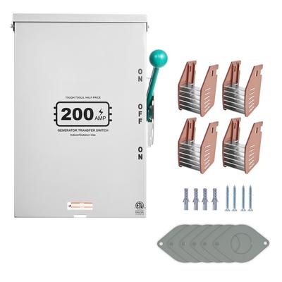 UIMOSO 100A Generator Transfer Switch, Manual Transfer Switch, Heavy Duty Double-Throw Power Transfer Switch 120/240V