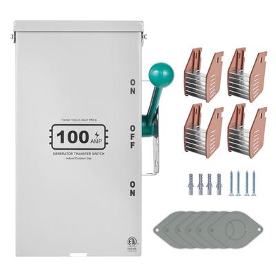 UIMOSO 100A Generator Transfer Switch, Manual Transfer Switch, Heavy Duty Double-Throw Power Transfer Switch 120/240V