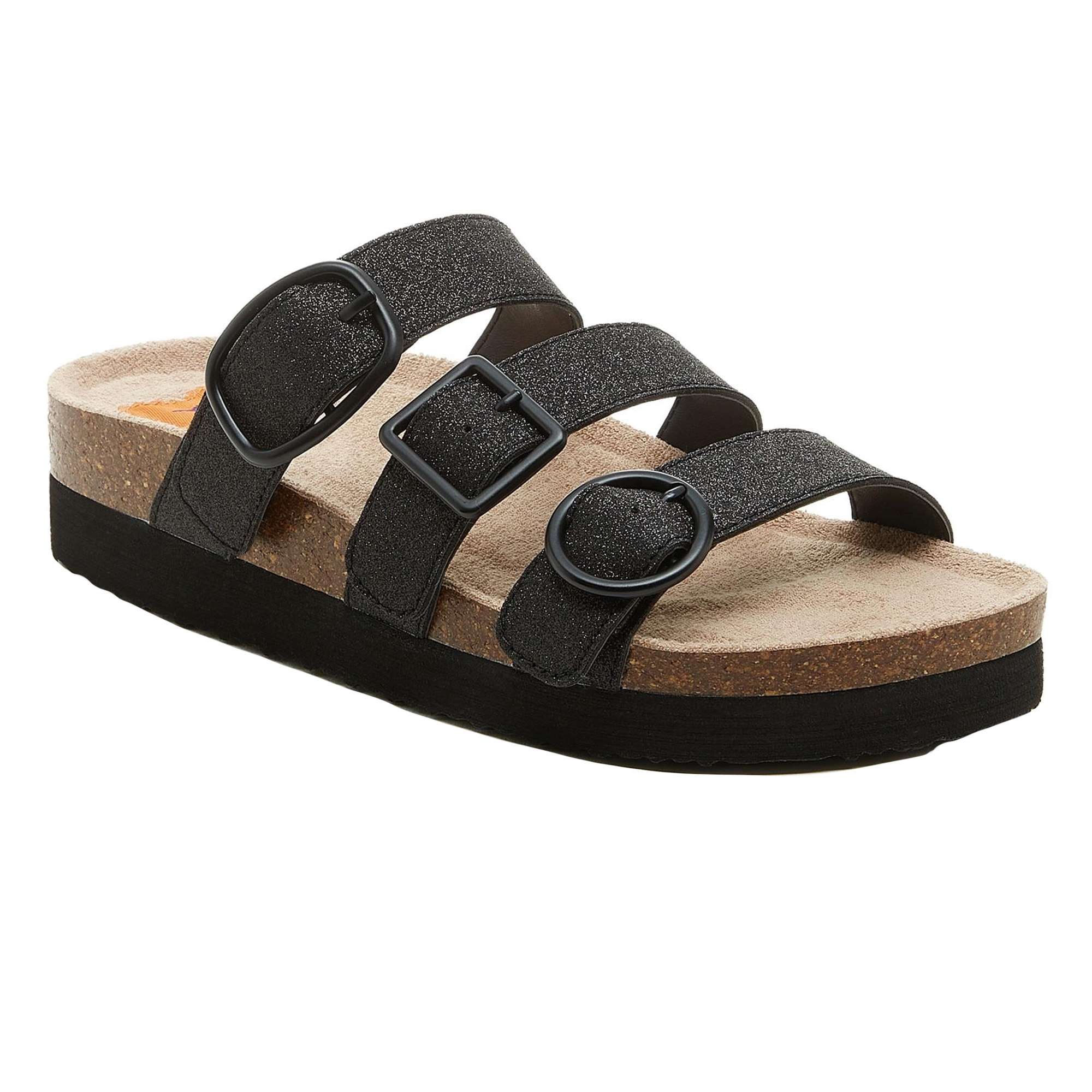 Rocket Dog Womens/ladies Astor Glenn Glitter Sandals (black) - Size UK 8 | Rocket Dog Sale | Discount Designer Brands