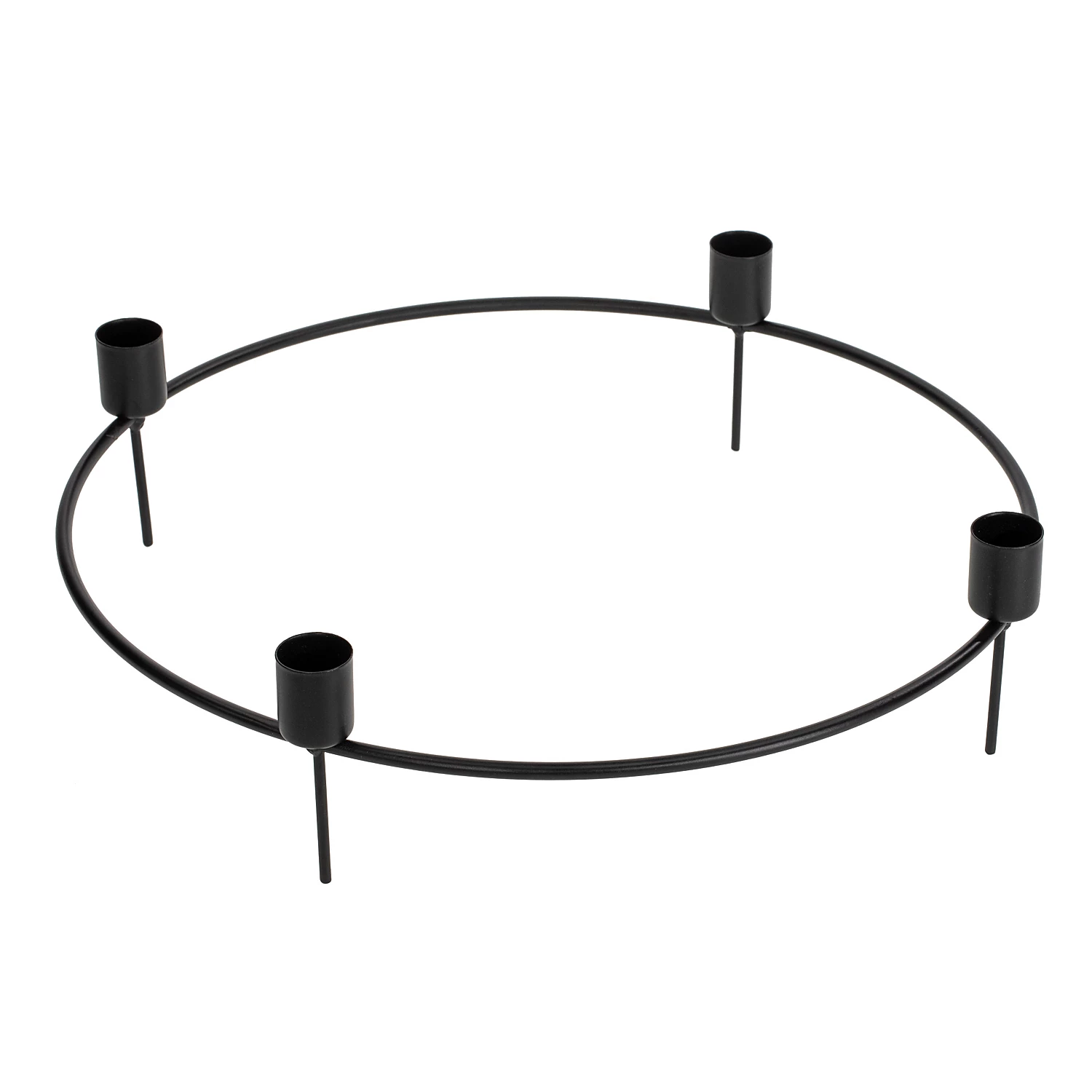 Bougeoir pour chandelles avec pointes, noir
