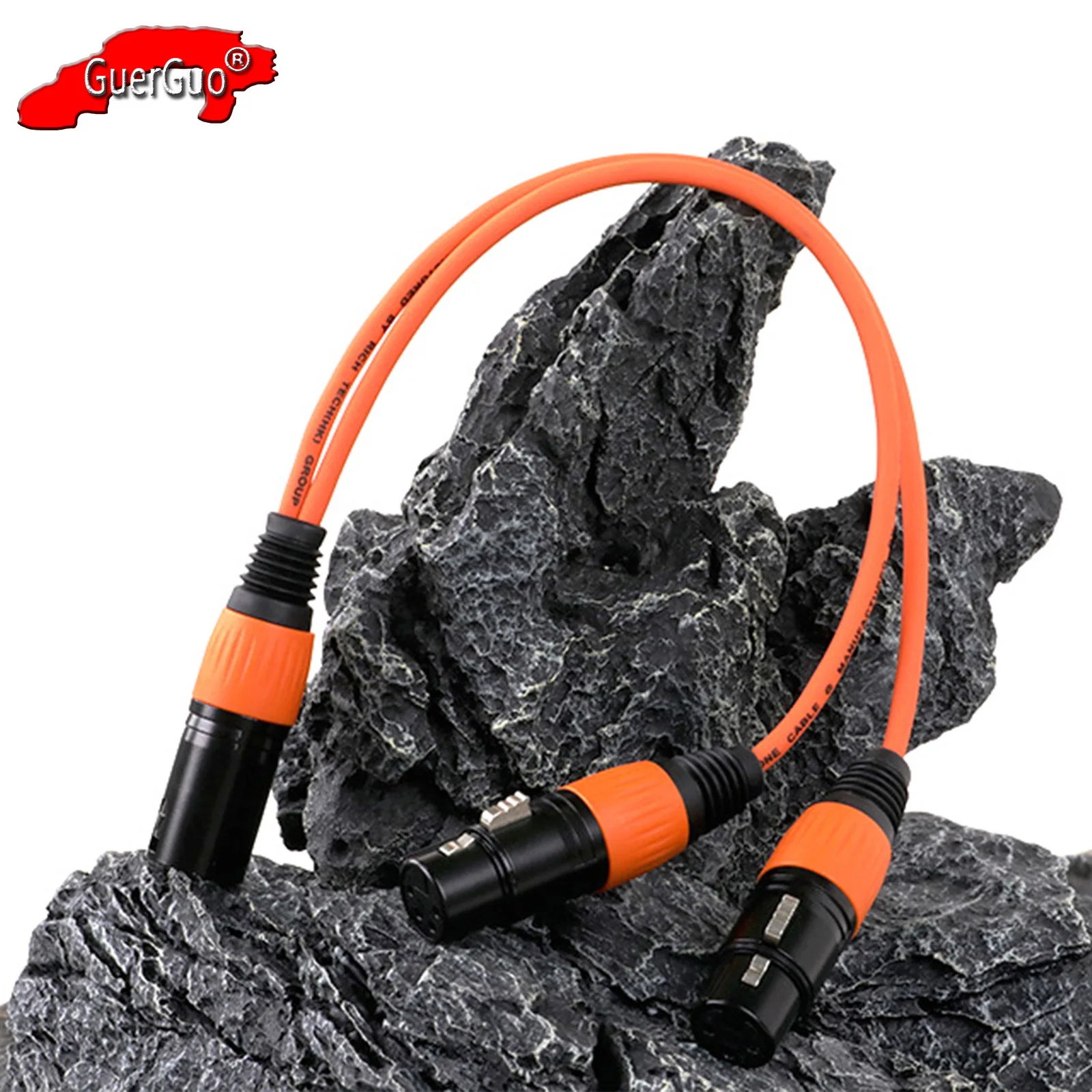 Y Splitter Cable,3Pin XLR Male to Dual XLR Female Balanced MIC Audio Extension Cord Adapter Converter for Mixer Amp Speaker