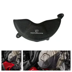 Couvercle de Protection du moteur gauche en Fiber de carbone, capuchon d'alternateur de Moto, carénage pour Ducati Panigale V4 V4S V4R V4SP 2018 – 2024 2025