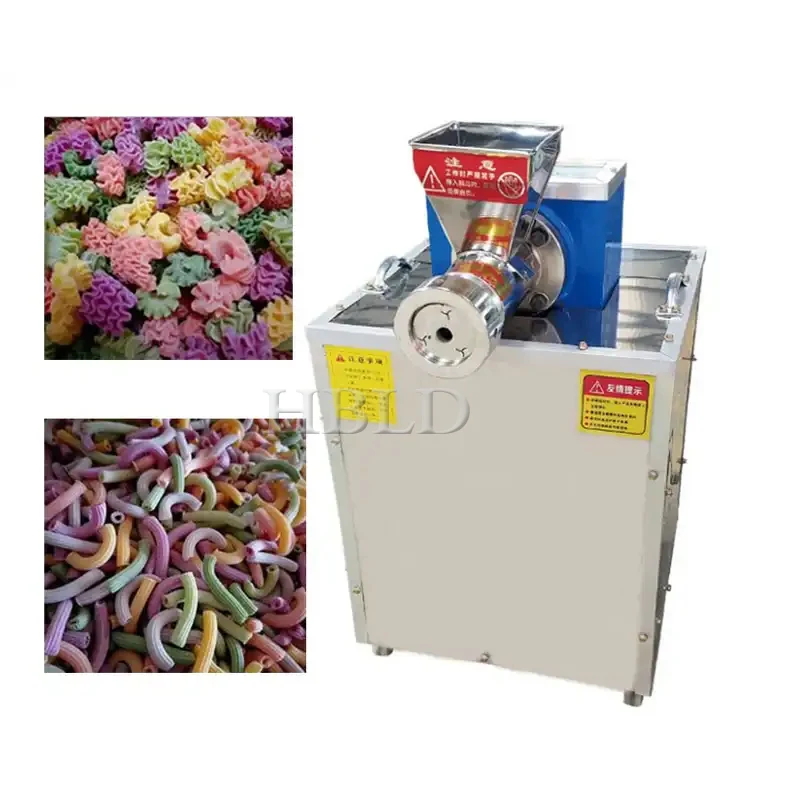 Fully Automatic Electric Noodle Scallop And Conch Noodle Making Machine, Stainless Steel Italian Noodle Machine, Blue Commercial