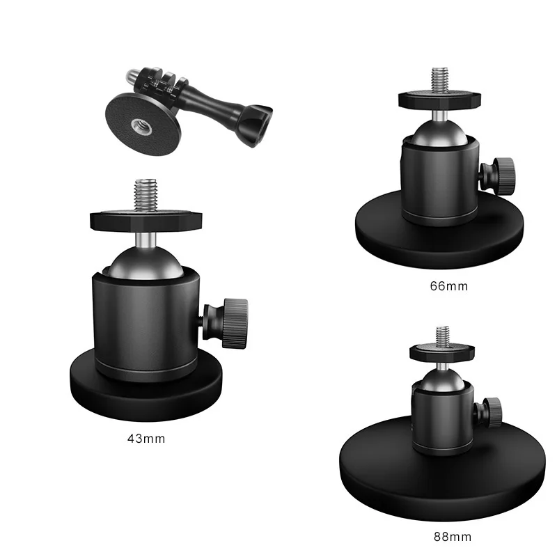 Magnetische Action-Kamera-Saugnapfhalterung mit 1/4 Zoll Schraubkugelkopf für Gopro Insta360 DJI Smartphone Fülllichtständer Image