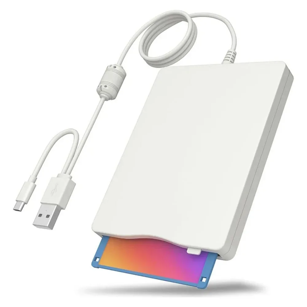 Lecteur de disquette, disque de disquette USB externe de type A/C de 3,5 pouces, 1,44 mo, pour PC, ordinateur portable et bureau, compatible avec Windows