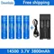 14500 3.7V 3800mAh Li-ion Battery-High Capacity Rechargeable Lithium Battery for Electric Toothbrush,Hair Clipper,Shaver,Barber