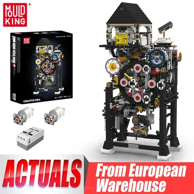 Mould King 10159, technisches Spielzeug, motorisierte Cyberpunk-Uhr, Baustein, kreatives Ziegelstein-Set, Montage, Kinder, Weihnachtsgeschenk Image