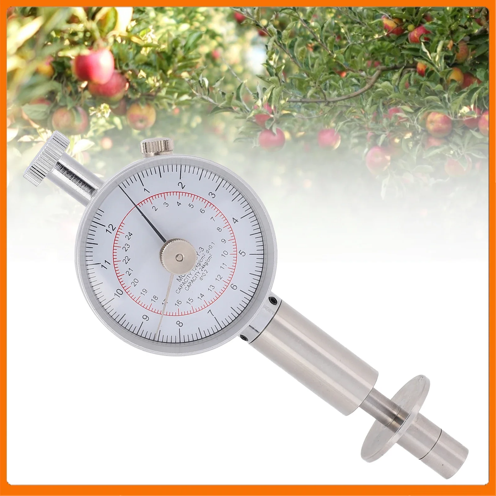 Fruchthärtemessgerät Fruchtpenetrometer GY-3 Tragbarer Fruchthärteprüfer Penetrometer Sklerometer mit zwei Zeigern Image