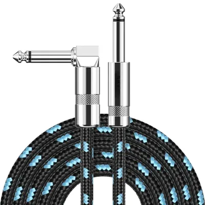 3ft/5ft/10ft High-Fidelity Premium Electric Guitar & Bass Amplifier Cable - Durable & Flexible, Compatibility