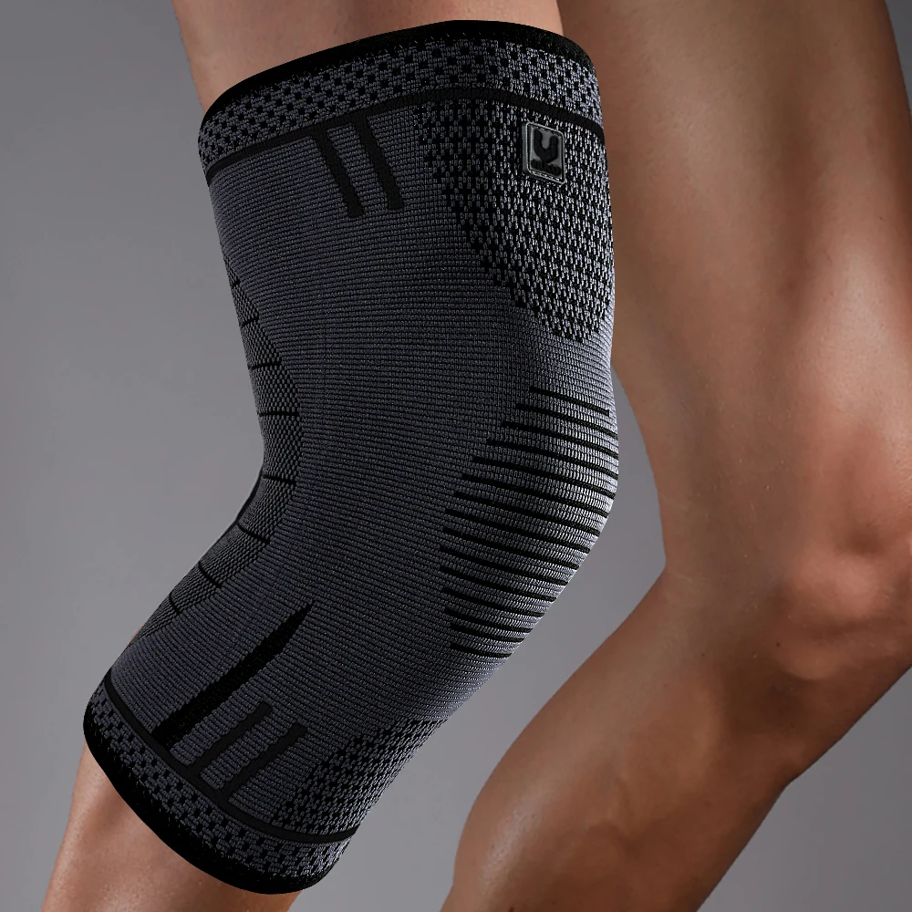 1 PC Knie Pads Strap Patella Mediale Unterstützung Meniskus Silikon Kompression Schutz Sport Knie Hosenträger Basketball Laufen Prot Image