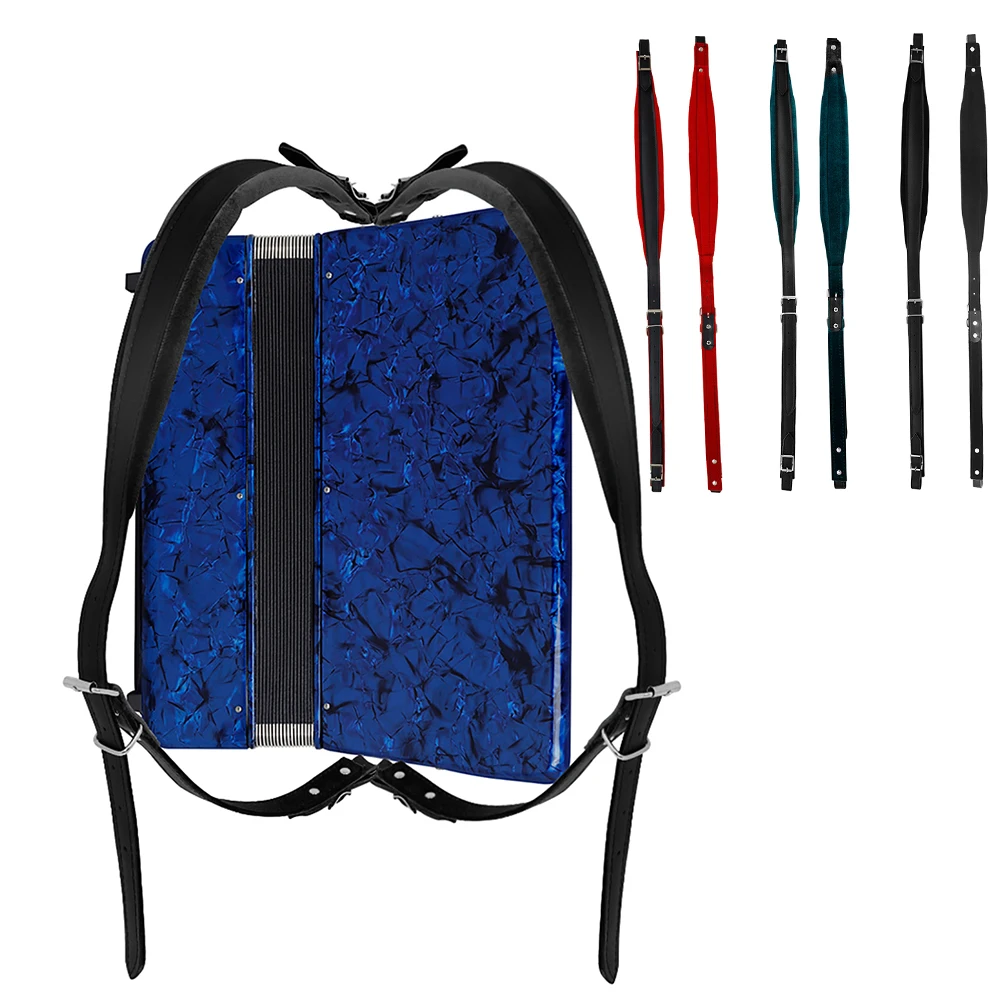 Akkordeon Schulter gurt 16-410 Bass Akkordeon Gurt verstellbarer weicher Samt Schulter gurt Tastatur Instrument Zubehör Image