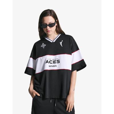 Bershka Wnba Short Sleeve T-Shirt Women M-L Black