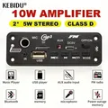 5W Amplificatore Bluetooth FAI DA TE MP3 WAV Scheda di Decodifica DC 5V 10W Auto Senza Fili USB Lettore MP3 Slot Per Schede TF USB FM con 6.5mm Microfono A Distanza