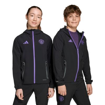 Manchester United adidas Vis-Tech Jacke – Schwarz – Kinder Image