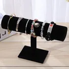 Espositore per gioielli in velluto, display per braccialetti, catena, orologio, barra a T, organizer per rack, supporto rigido per esposizione di gioielli, display per braccialetti