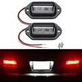 6 LED Luce targa auto Lampada etichetta luminosa per camion SUV RV Rimorchio Van 12V Luce targa esterna bianca Auto automobilistica
