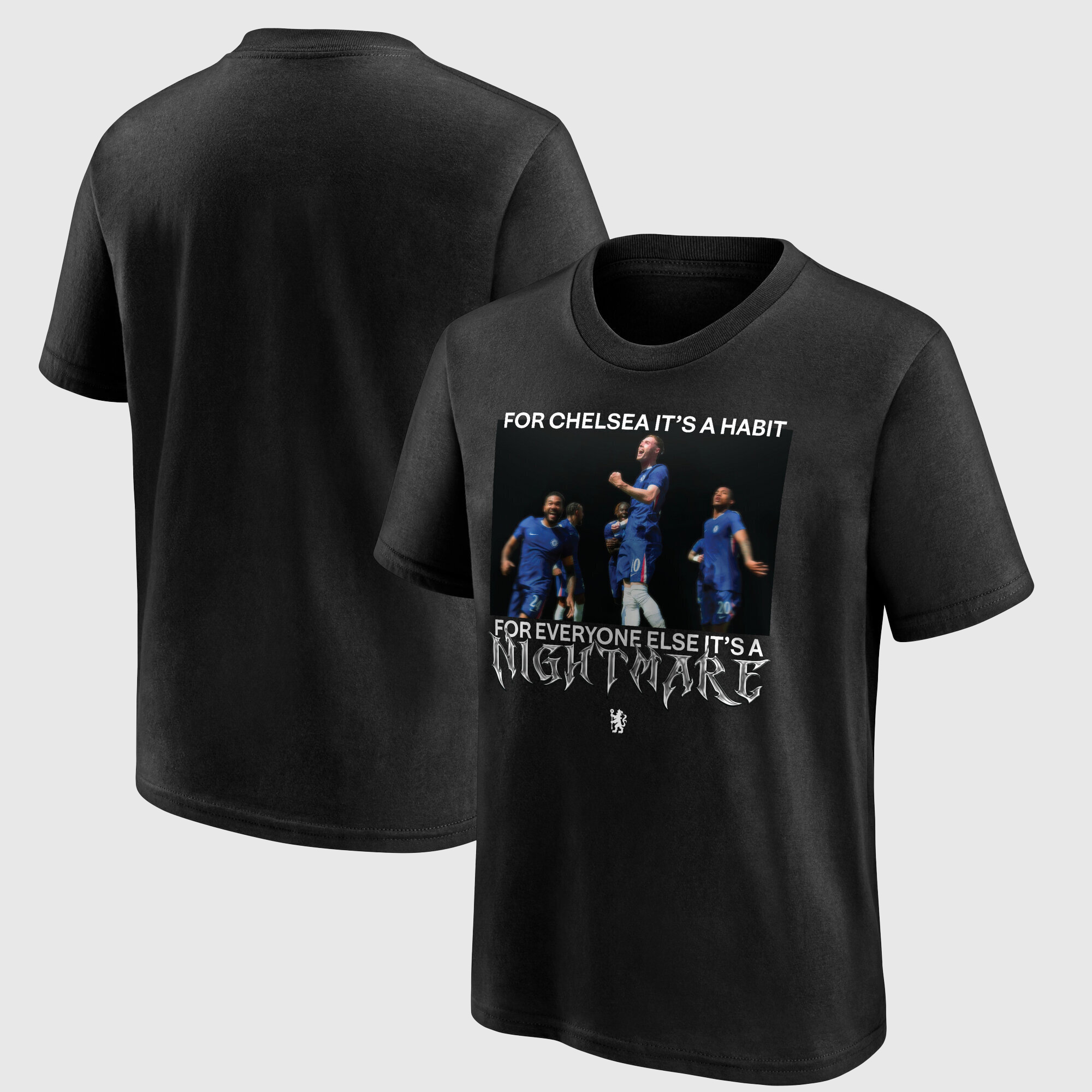 Chelsea For Chelsea it’s a Habit Grafik-T-Shirt – Schwarz – Kinder Image