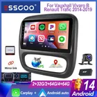 ESSGOO Per Vauxhall Vivaro B Renault Trafic 2014-2019 Android 14 Schermo Touch HD da 9 Pollici Wireless CarPlay Android Auto Autoradio Navi GPS Comandi al Volante WIFI BT Mirror Link FM Lettore
