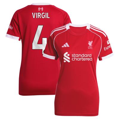 Liverpool adidas Heimtrikot 2025-26 - Damen mit Aufdruck Virgil 4 Image