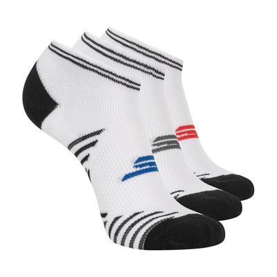 Skechers 3 Pack Men's Performance Low Cut Running Socks | Size Large | White | Polyester