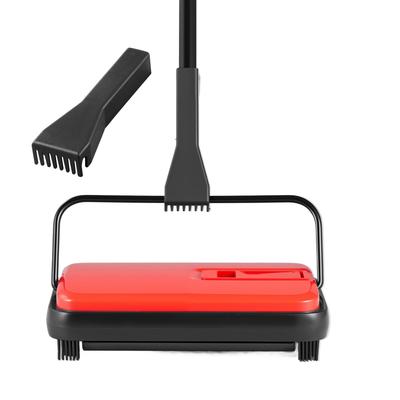 UIMOSO Carpet Sweeper Manual, Floor Sweeper with 300 ml Dustbin Capacity Easy to Empty, 6.7 inch Cleaning Width - 6.7 inch