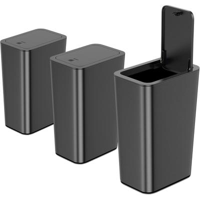 3 Pack 10L / 2.6 Gallon Small Trash Can with Lid