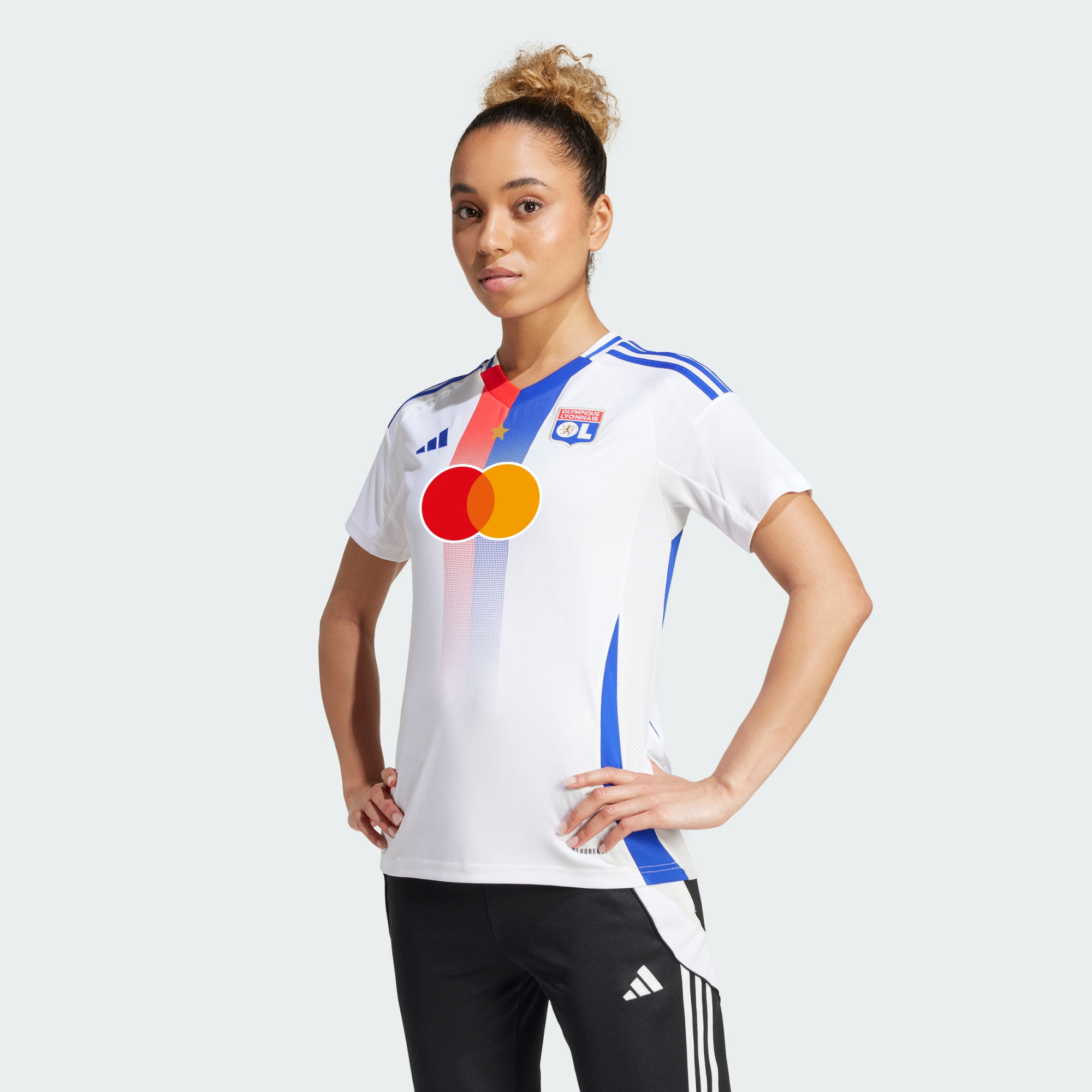 adidas Performance Womens Olympique Lyonnais 24/25 Home Jersey - White - Size Large | adidas Performance Sale | Discount Designer Brands