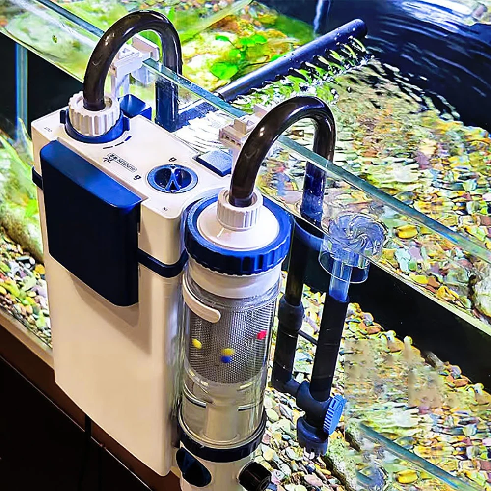 220V Silent Aquarium Aquarium Filtrationssystem Oxygenation Integrierte Maschine Wasseraufbereitung Wandmontierte Fischtoilette Image