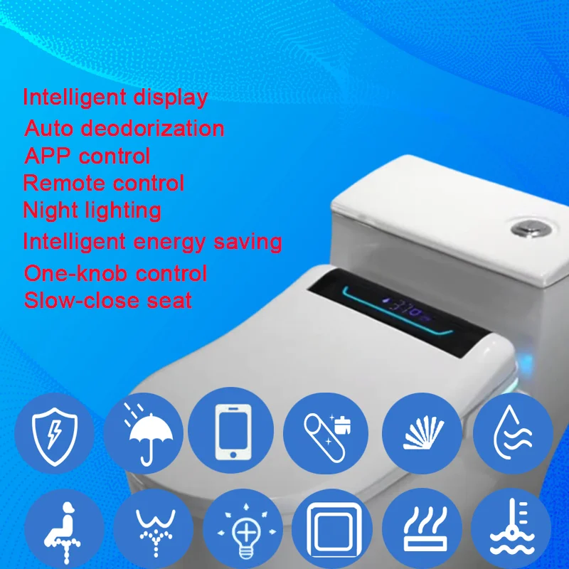 WETIPS APP Control U Elektrischer Toilettensitz Smart Bidet Lunette Wc Japonais Toilette Japonaise Tapa Japanischer Smart Toilettendeckel