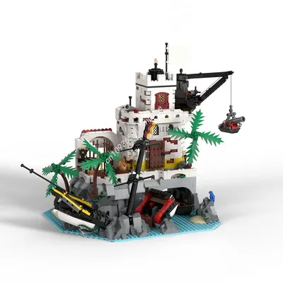 1757PCS MOC Pirate Eldorado Schiff Wrack Festung Modulare Modell Bausteine Stapeln Ziegel Kreative Pädagogisches Spielzeug Kind Geschenk Image
