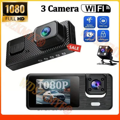 2/3 kanal Dash Cam für Auto 1080P Video Recorder WIFI APP Dashcam Auto DVR Vorne und rückansicht Kamera Nachtsicht auto zubehör