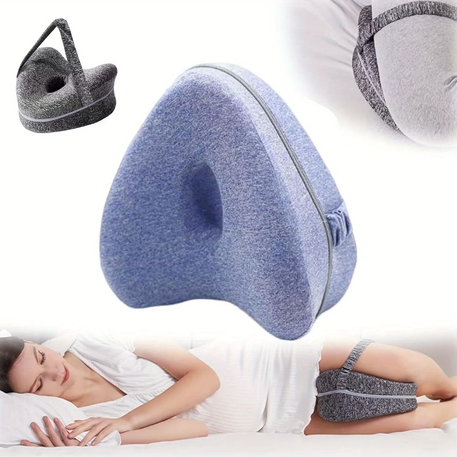 Memory Foam Bein Knie Schaum Unterstützung Kissen Seite Schläfer Ischias Orthopädische Ischias Zurück Hüfte Relief Kissen Für Bett Sofa Image