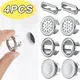 4 pezzi di plastica foro per lavandino copertura di troppopieno per cucina bagno lavabo rivestimento tappo di scarico per vasca lavandino lavabo rotondo anello di troppopieno tappo