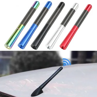 Car Roof Antenna Universal 3.5cm 8cm 12cm Colorful Red Blue Silver Black Radio Aerial Antenna Set Car Styling