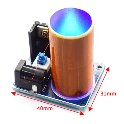 DIY Electronic Kit Mini Tesla Coil Kit Magic Props DIY Parts Empty Lights Technology BD243C Mini Tesla Coil Module BD243