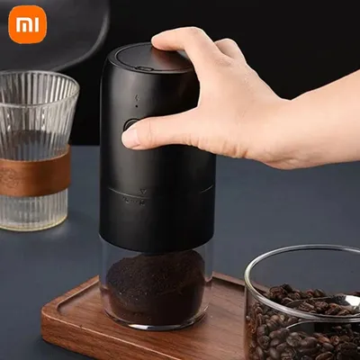 New Xiaomi Electric Coffee Grinder USB Type-C Charging Portable Nuts Grains Pepper Coffee Bean Grinder Home Travel Black grinder