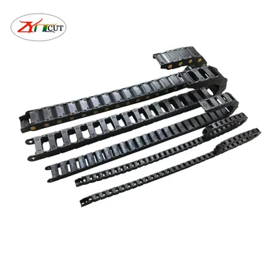 10x10 10x20 15x15 15x20 15x30 15x40mm L1000mm Nylon cable track drag chain end connectors for CNC engraving machine