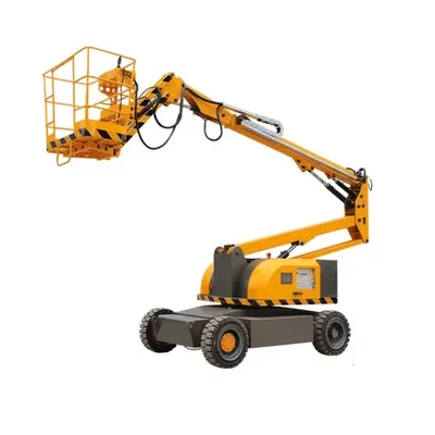 14M Indoor/Outdoor Articulating Boom Lift Aerial Work Platform All Surface Tires for Seamless Transition Between Areas