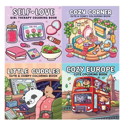 Self - Love Coloring Books, Healing Scenes, Easy Coloring, For Home Parent - Child DIY, Relax, Unwind, Boost Creativity