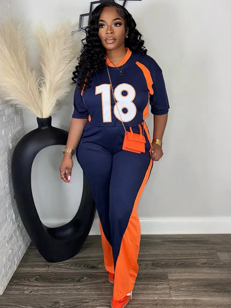 2-teilige Damen-Sets Dashiki Afrikanische Neuankömmling Herbst Sommer passende Sets Zwei Stücke Sets Top Hosen Anzüge Outfits Kleidung Image