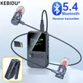 Trasmettitore ricevitore Bluetooth 5.4 Riproduzione scheda AUX TF da 3,5 mm Adattatore audio wireless HiFi Display digitale a LED per PC TV aereo