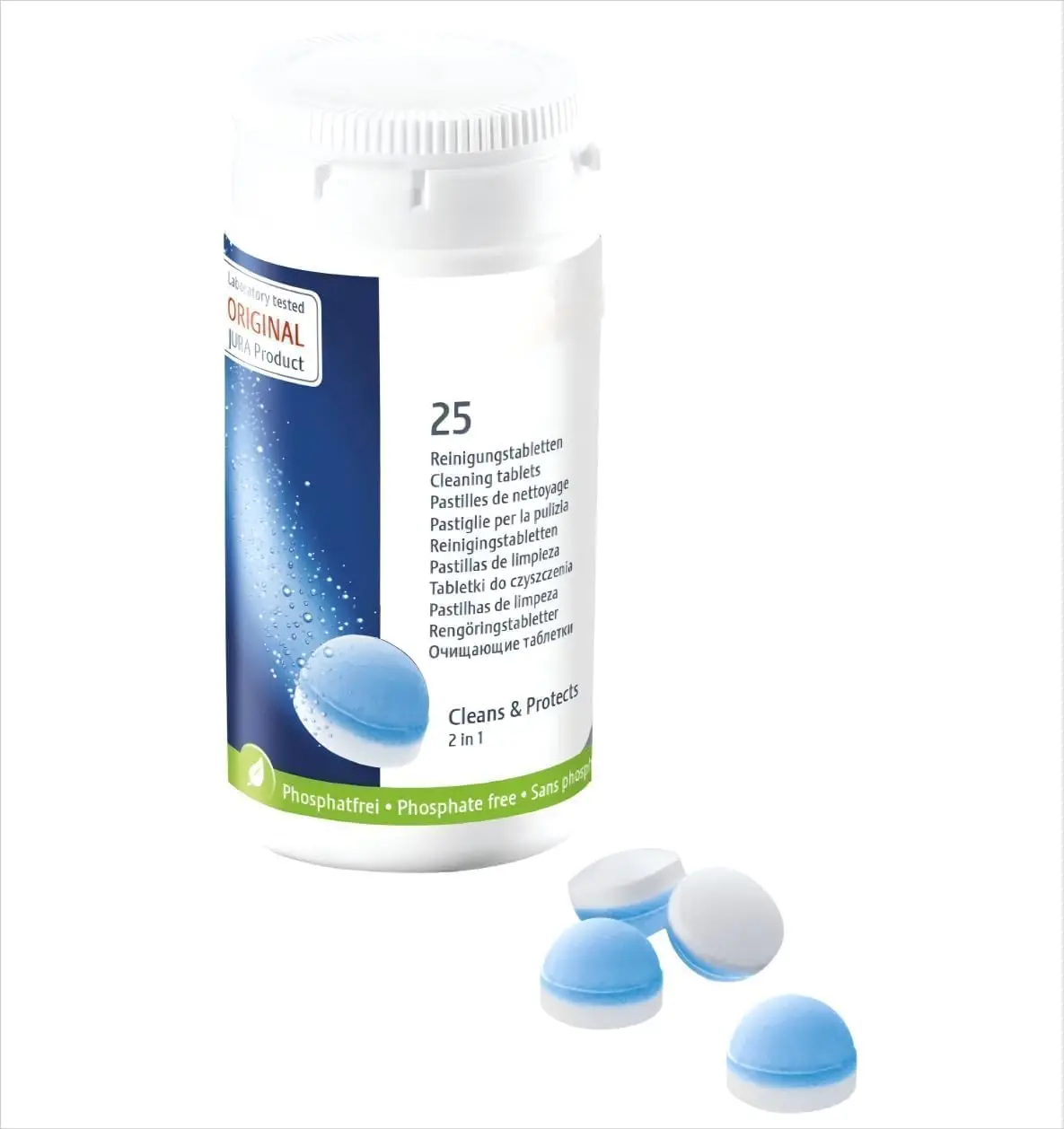 Jura 2-Phasen-Reinigungstabletten für vollautomatische Kaffeemaschinen, 25 Stück Image