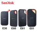 Sandisk E30 E61 E81 SSD 500GB 1TB 2TB 4TB Disco rigido esterno ad alta velocità Disco a stato solido SSD portatile per desktop portatile