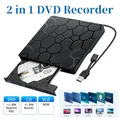 Lettore CD USB 3.0 Type-C Masterizzatore DVD Registratore esterno 2 in 1 Lettore di unità ottiche CD-RW DVD-ROM portatile per PC portatile