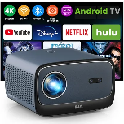 4K-Projektor 3500 ANSI Full HD 1080P-Projektor für Filme Android WiFi 6 Dobly Heimkino-Strahlprojektor für Outdoor-Video Image