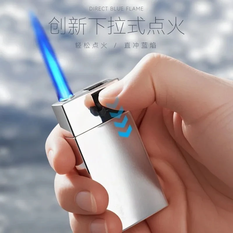 Neue Boutique Spiegel Metall Elektronische Winddicht Feuerzeug Supermarkt Convenience Store Einzelhandel Großhandel Nachfüllbare Butan Feuerzeug Image
