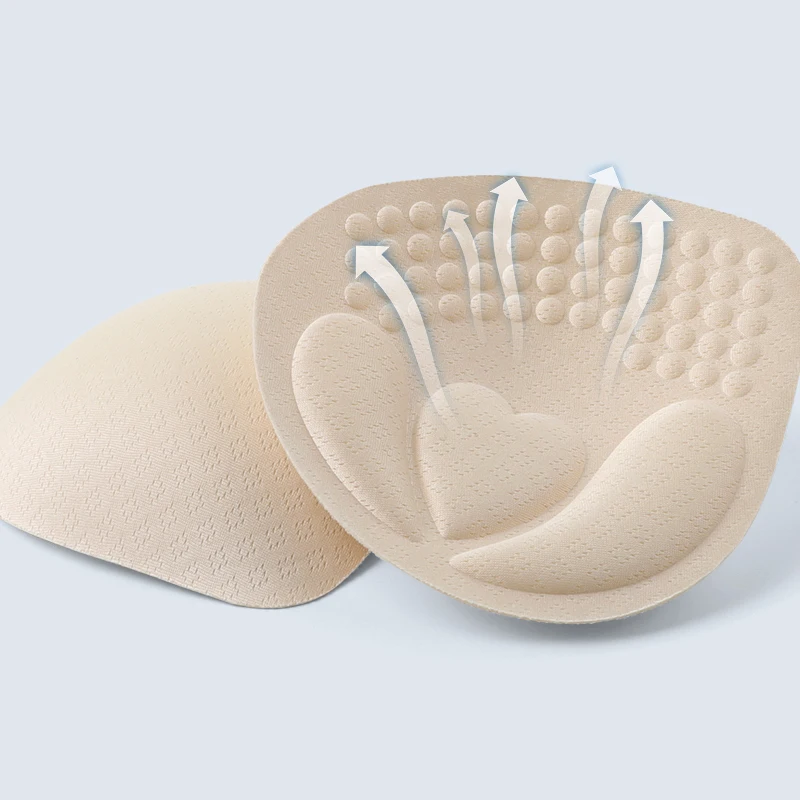 2er-Pack Herz-Push-Up-Pads – verdickte, unsichtbare BH-Einsätze, Polyester, waschbar Image