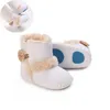 Weiße Baby Herbst Winter Stiefel Baby Mädchen Jungen Winter Warme Schuhe Solide Mode Kleinkind Fuzzy Bälle Erste Wanderer Kind Schuhe 0-18M