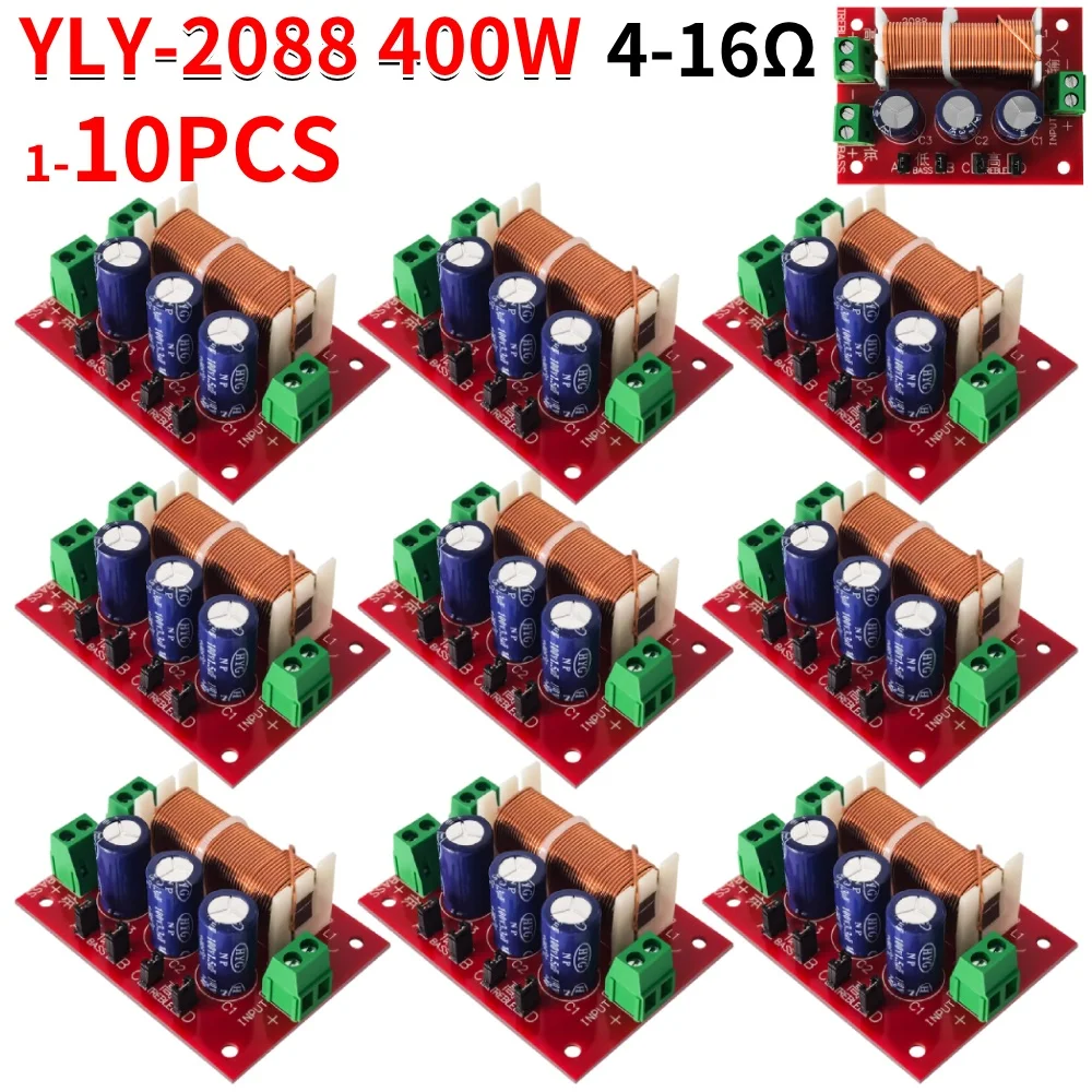 1-10PC YLY-2088 Audio Lautsprecher Frequenz Teiler 400W HiFi Lautsprecher Modifikation Upgrade Board Full Range Höhen Bass schweißen Kostenloser Image